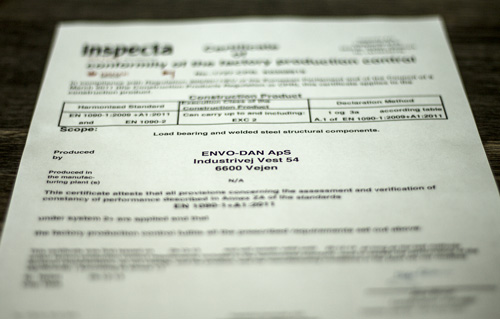 ENVO-DAN er CE-certificeret